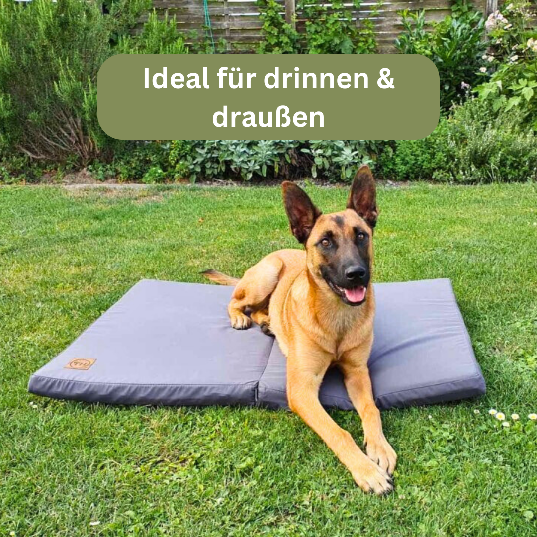 Bettenhaus Traumhund Orthopädische Hundematten Travel Kollektion Traveller-Matte Graphit