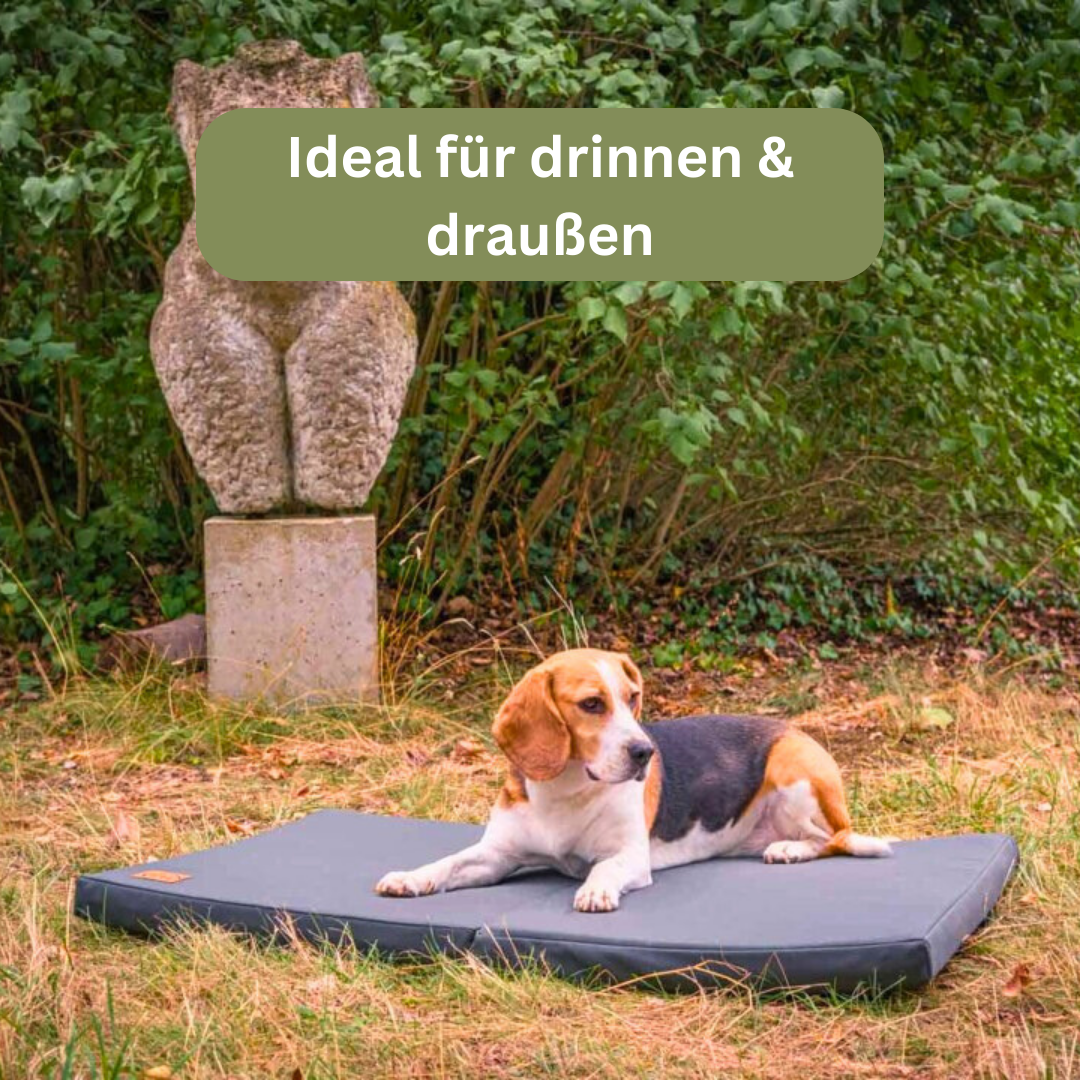 Bettenhaus Traumhund Orthopädische Hundematten Travel Kollektion Traveller-Matte Hunting Green