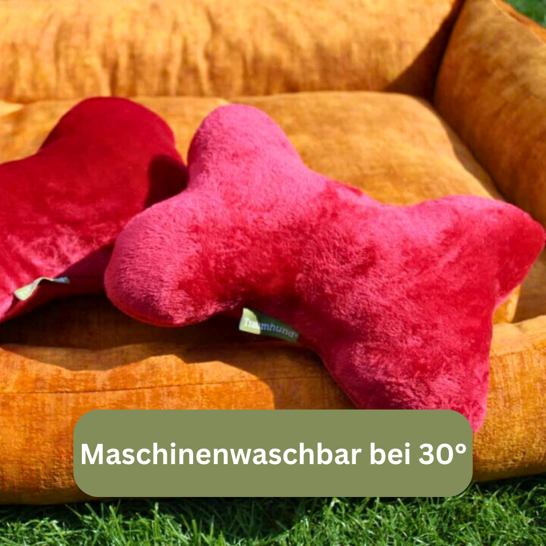 Bettenhaus Traumhund Kopfkissen für Vierbeiner Rot Bild ohne Hund