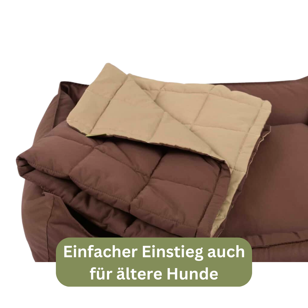 Bettenhaus Traumhund Orthopädisches Hundebett Organic 95 Schoko
