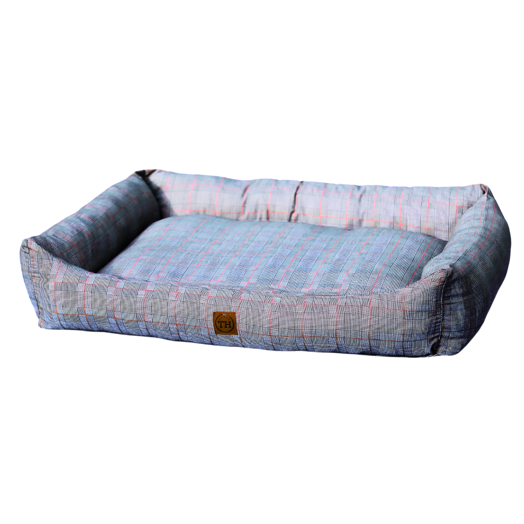 Orthopädisches Hundebett Traumhund Cottage - Schwarz-Rot