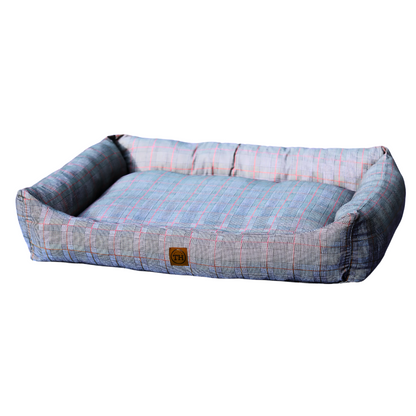 Orthopädisches Hundebett Traumhund Cottage - Schwarz-Rot